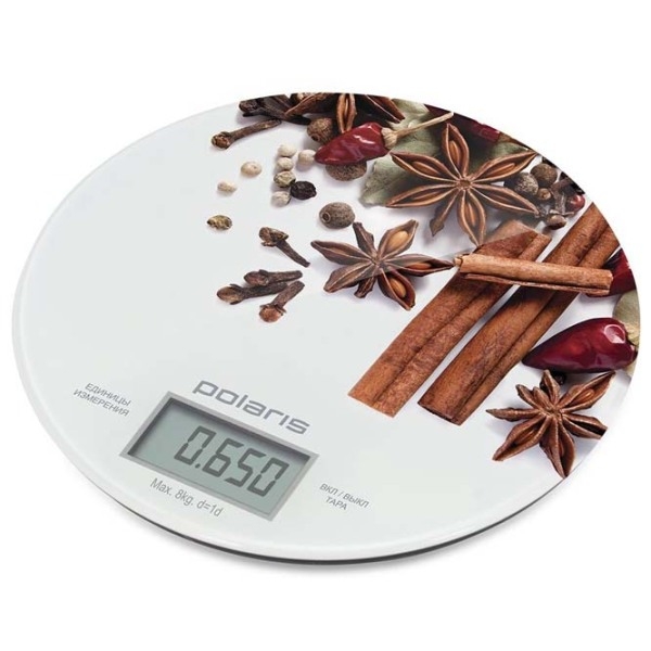Cântar de bucătărie Polaris PKS0834DG White Electronic, Plastic, 8 kg photo 2