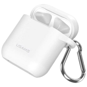 Чехол для наушников Apple AirPods 1/ 2 (US-BH423) Белый Usams, Силикон