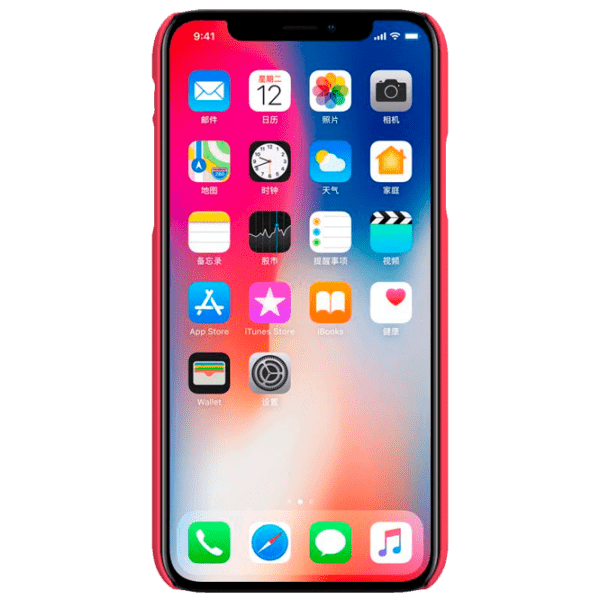 Чехол для смартфона Apple iPhone X/ XS (Super Frosted Shield) Красный Nillkin, PP, Back photo 3
