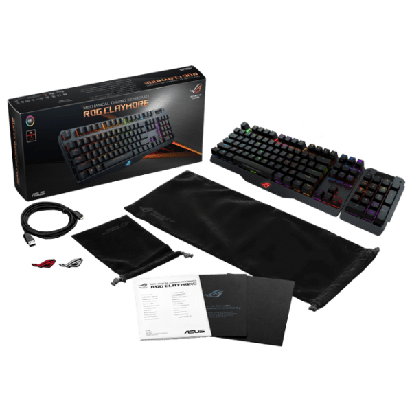 Tastatură Asus ROG Claymore US Black Gaming, Cu fir photo 7