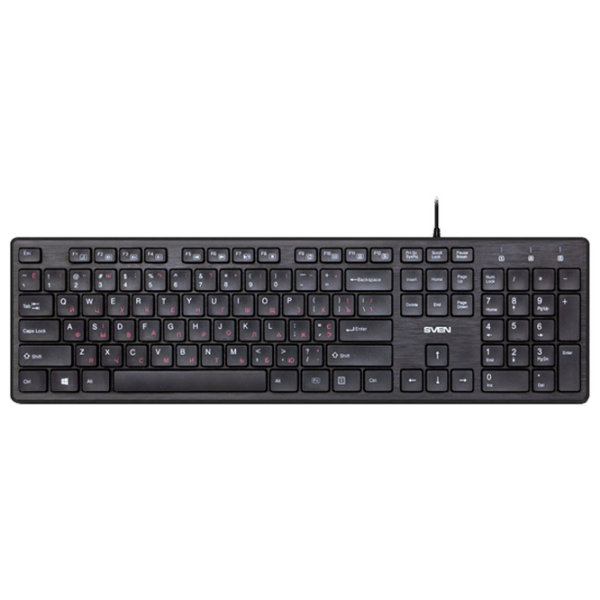 Клавиатура Sven KB-E5800 Черный Для дома и офиса, Проводная photo 1