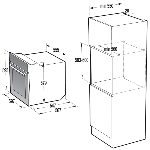 Cuptor electric Gorenje BO737E14B, Black  photo 3