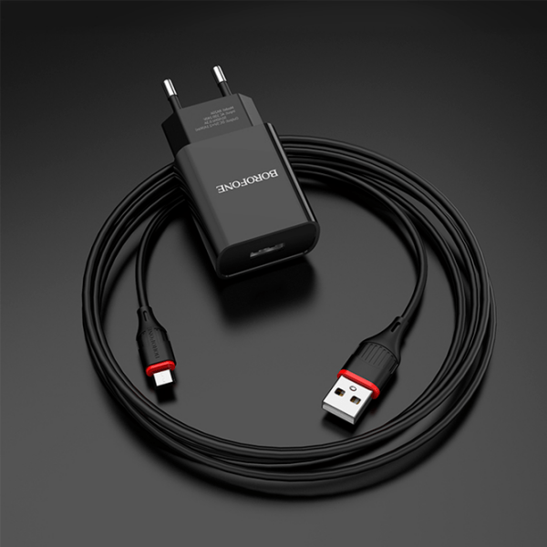Зарядное уст-во Borofone, Micro USB, BA20A, Черный  photo 3