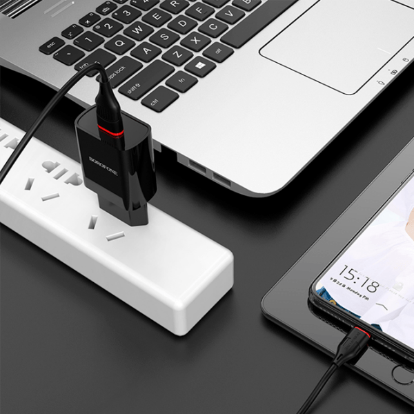 Зарядное уст-во Borofone, Micro USB, BA20A, Черный  photo 4