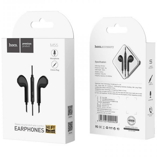 Căști Hoco M55 Black Cu fir / Personal / In ear photo 4