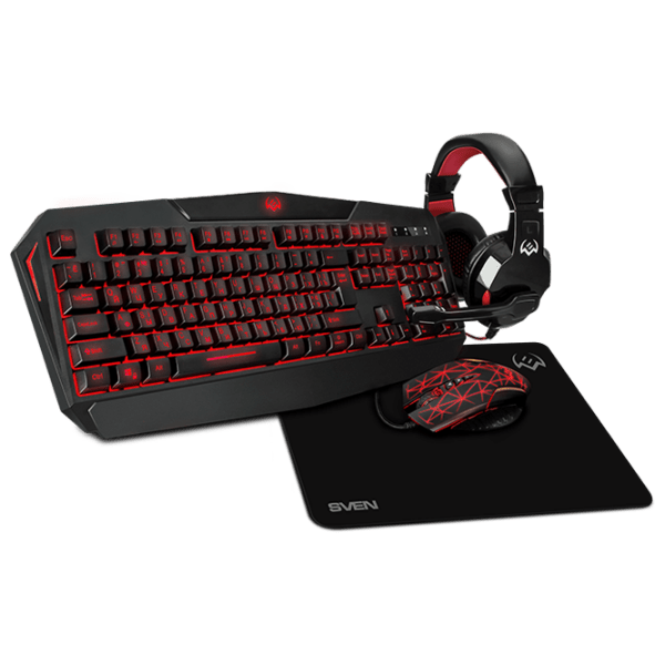 Tastatură Sven GS-4300 Combo Black Gaming, Cu fir photo 2