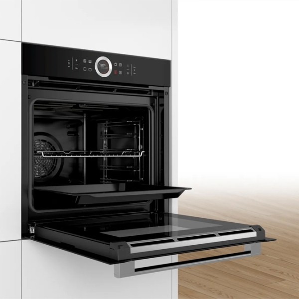 Cuptor încorporabil Bosch HBG632BB1S Black A+, 71 l photo 4