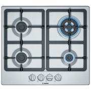 Plită pe gaz Bosch PGH6B5B90, Inox 