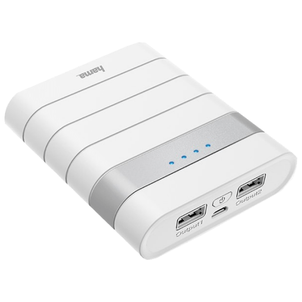 Power Bank 10400 мАч Hama 183357 Soft Touch Белый  photo 1