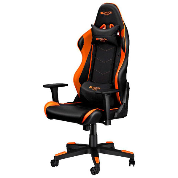 Scaun Gaming Canyon Deimos Black Orange  photo 2