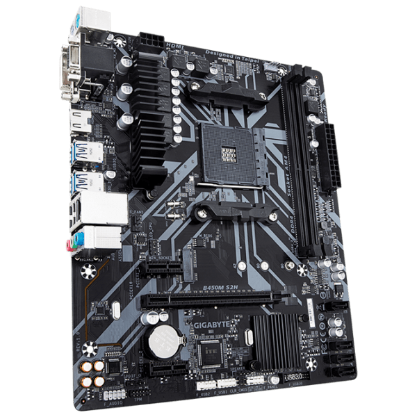 Материнская плата Gigabyte B450M S2H 1.0 mATX  photo 2