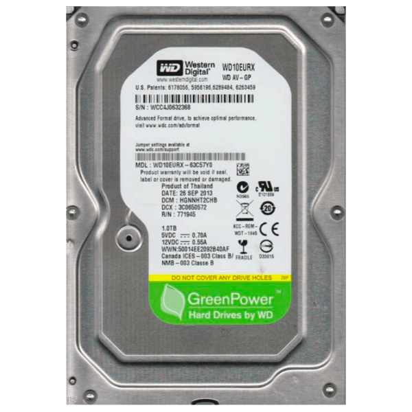 HDD Western Digital AV-GP 3.5'' 1 TB  photo 1