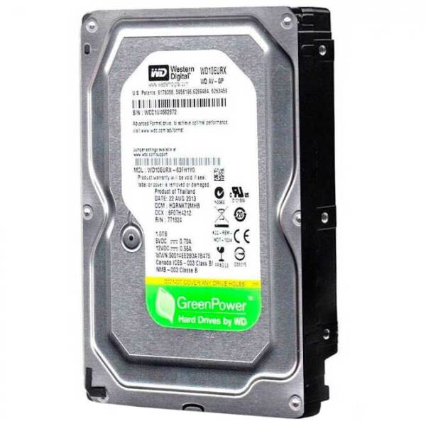 HDD Western Digital AV-GP 3.5'' 1 TB  photo 2