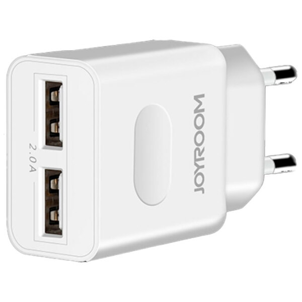 Încărcător de rețea JOYROOM L-L221 UM2 (12 W) White 2 A / White photo 2