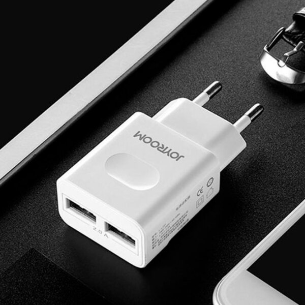 Încărcător de rețea JOYROOM L-L221 UM2 (12 W) White 2 A / White photo 4