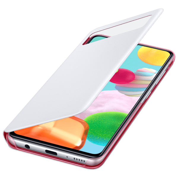 Husă pentru smartphone Samsung Galaxy A41 (EF-EA415PBEG) White Samsung, PP, Flip Wallet photo 3