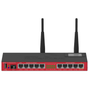 Wi-Fi Роутер Mikrotik RB2011UiAS-2HnD-IN Красный Версия Wi-Fi: 802.11 n