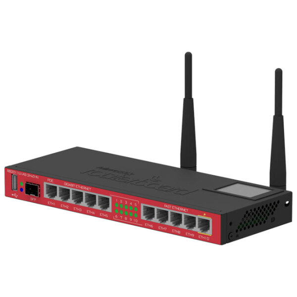 Wi-Fi Router Mikrotik RB2011UiAS-2HnD-IN Red Versiune Wi-Fi: 802.11 n photo 2