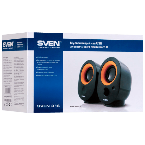 Sistem audio Sven 316, Black  photo 3