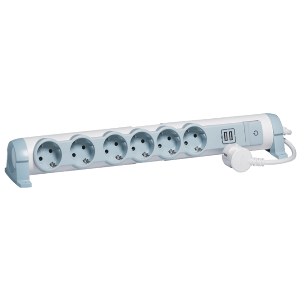 Удлинитель Legrand 694617 1.5 м Серый  photo 1