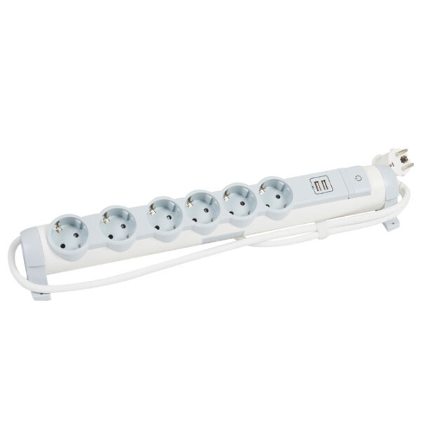 Удлинитель Legrand 694617 1.5 м Серый  photo 2