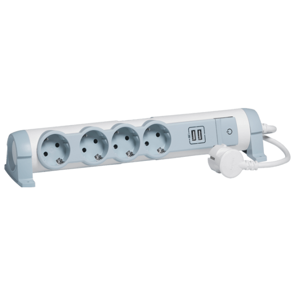 Удлинитель Legrand 694615 1.5 м Серый  photo 1