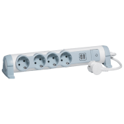 Удлинитель Legrand 694615 1.5 м Серый 