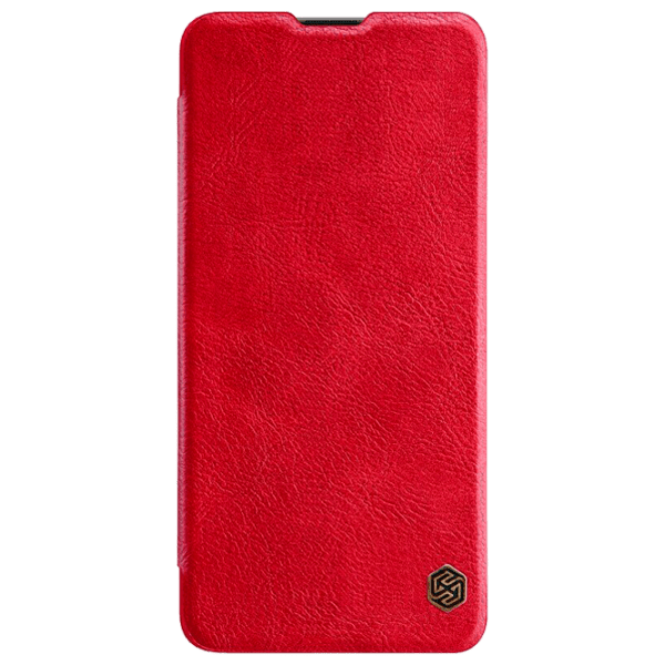 Husă pentru smartphone Samsung Galaxy A41 (QIN) Red Nillkin, Piele, Flip Cover photo 1