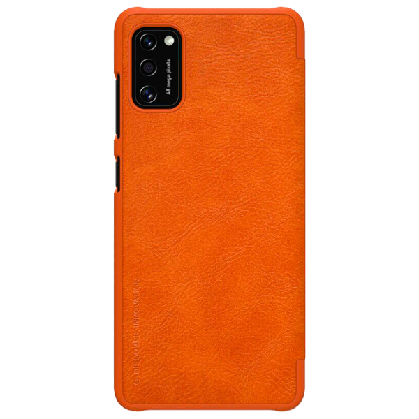 Чехол для смартфона Samsung Galaxy A41 (QIN) Коричневый Nillkin, Кожа, Flip Cover photo 2