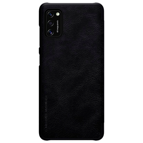 Чехол для смартфона Samsung Galaxy A41 (QIN) Черный Nillkin, Кожа, Flip Cover photo 1