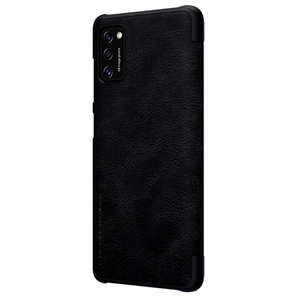 Чехол для смартфона Samsung Galaxy A41 (QIN) Черный Nillkin, Кожа, Flip Cover photo 2