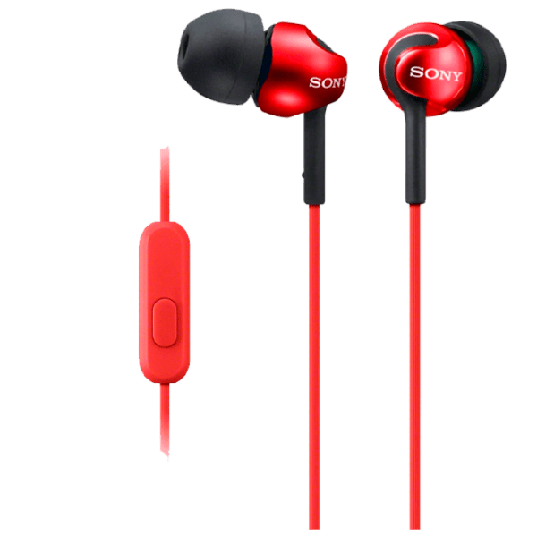 Căști Sony MDR-EX110AP Red Cu fir / Personal / In ear photo 1