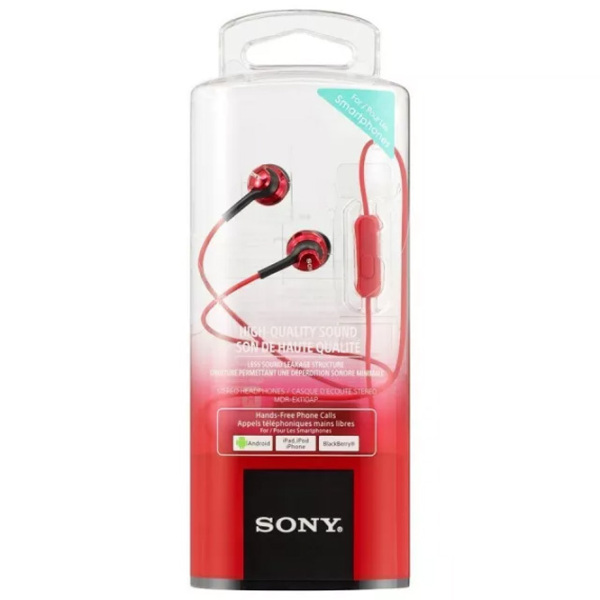 Căști Sony MDR-EX110AP Red Cu fir / Personal / In ear photo 4