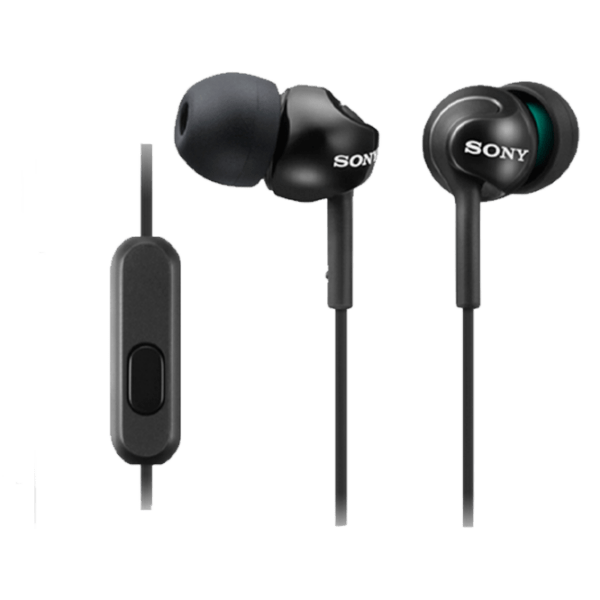 Căști Sony MDR-EX110AP Black Cu fir / Personal / In ear photo 2