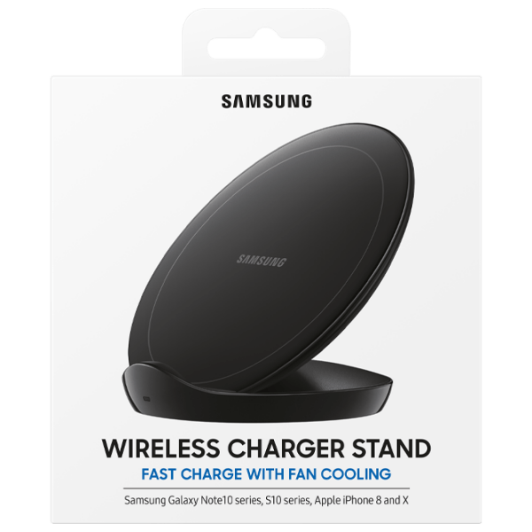 Încărcător Wireless Samsung EP-P3105 Stand, Black  photo 4