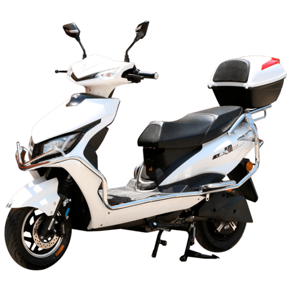 Scuter electric AIMA BIG BULL (1200 W  2304 W/h) White  photo 1