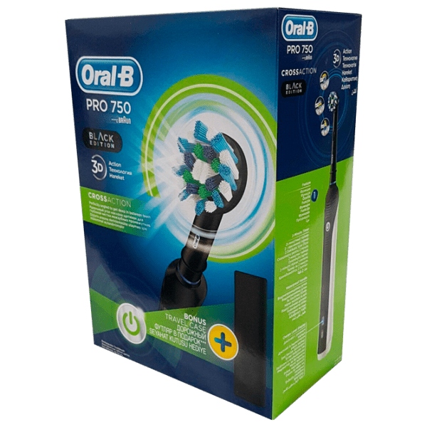 Зубная электрощетка Braun PRO 750 Cross Action Черный  photo 4