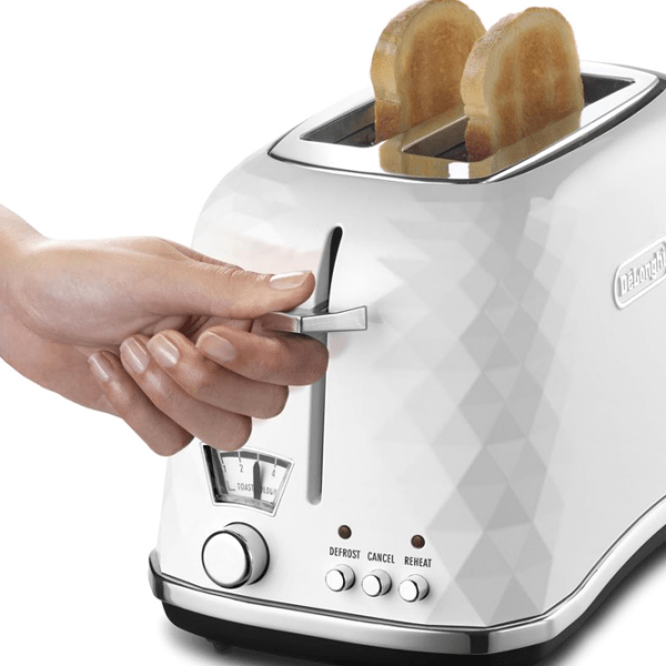 Тостер Delonghi CTJ2103W Белый 900 Вт, Количество степеней обжаривания: 5 photo 5