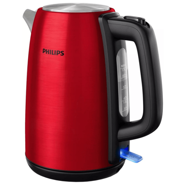 Ceainic electric Philips HD9352/60 Red 2200 W, 1.7l, Material interior: Inox photo 2