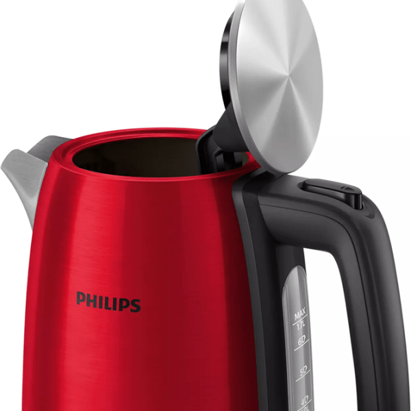Ceainic electric Philips HD9352/60 Red 2200 W, 1.7l, Material interior: Inox photo 4