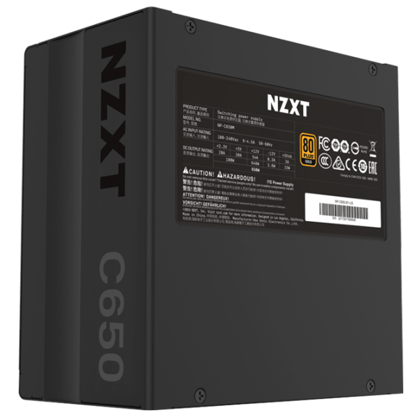 Блок питания ATX 12V v2.4 NZXT C650 650 Вт Черный  photo 4