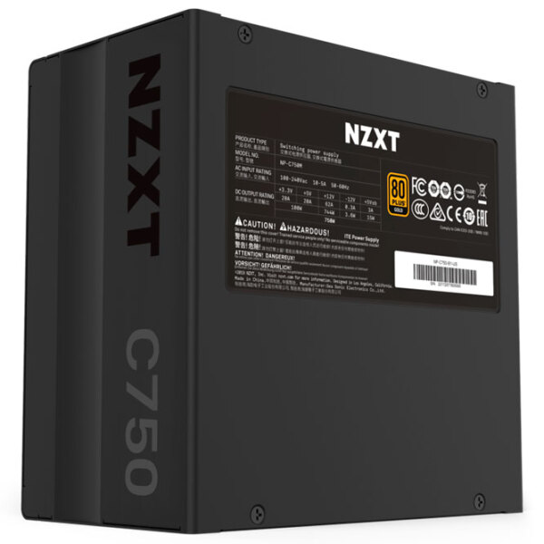 Блок питания ATX 12V v2.4 NZXT C750 750 Вт Черный  photo 2