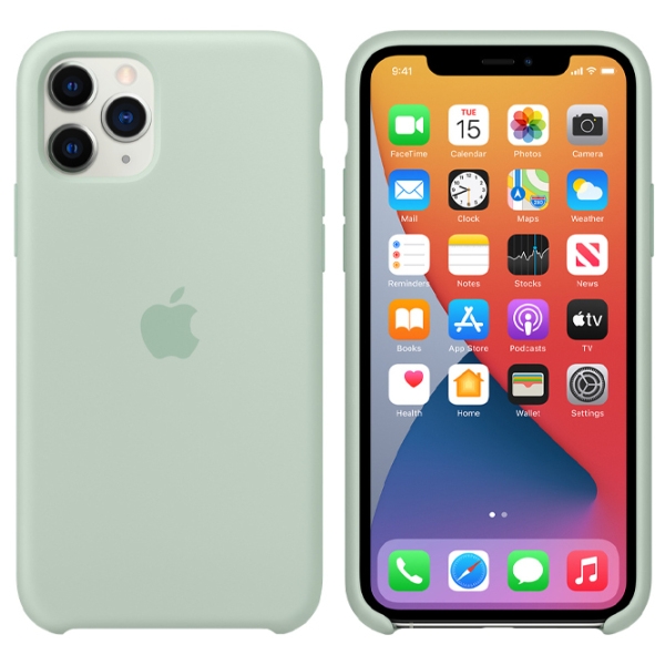 Husă pentru smartphone Apple iPhone 11 Pro Max (MXM92FE/ A) Beryl Green Apple, TPU, Back photo 3