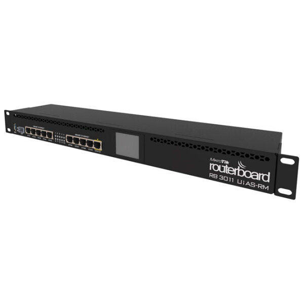 Wi-Fi Router Mikrotik RB3011UiAS-RM Black Versiune Wi-Fi: photo 2