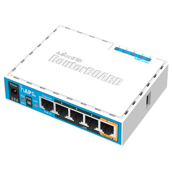 Wi-Fi Router Mikrotik RB952Ui-5ac2nD hAP ac lite White Versiune Wi-Fi: 802.11 ac photo 1