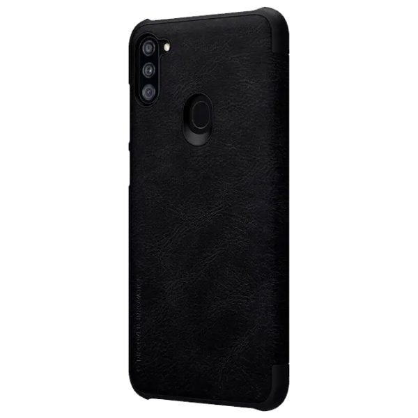 Husă pentru smartphone Samsung Galaxy A11 (QIN) Black Nillkin, Piele ecologică , Flip Cover photo 3