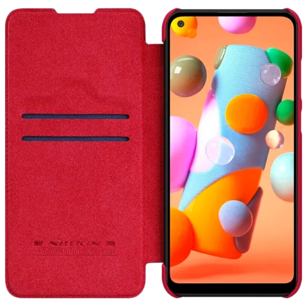 Чехол для смартфона Samsung Galaxy A11 (QIN) Красный Nillkin, Экокожа, Flip Cover photo 3