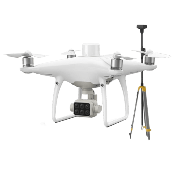 Dronă DJI Phantom 4 Multispectral + D-RTK2 GNSS Mobile Station White Quadcopter / 58 km/h photo 1