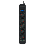 Prelungitor Sven SF-05LU 5 m Black 