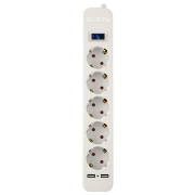 Удлинитель Sven SF-05LU 1.8 м Белый 